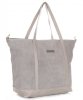 Bőr táska shopper bag Vittoria Gotti világosszürke V2939